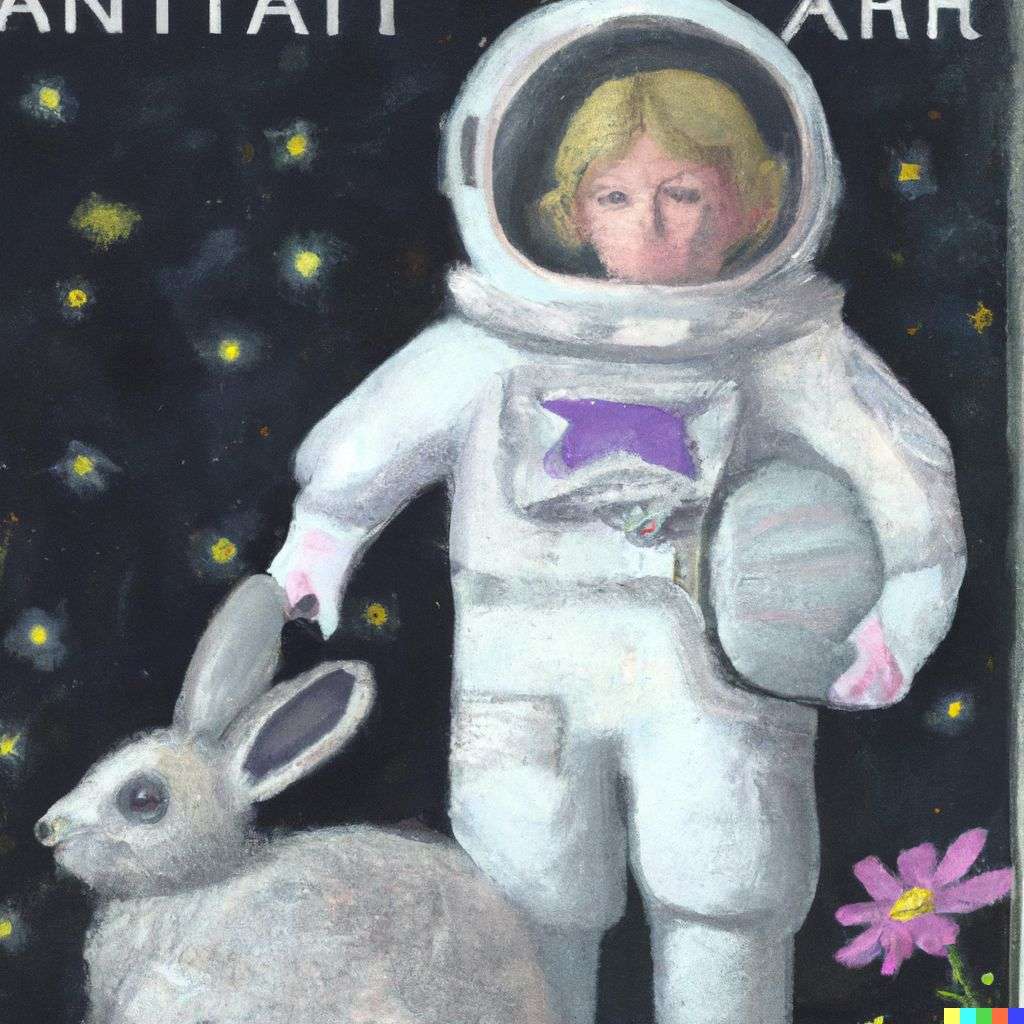 an astronaut, by Beatrix Potter